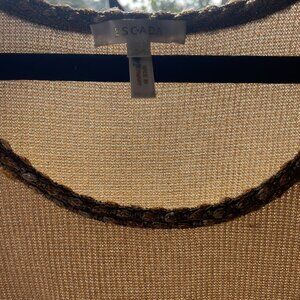 Escada sheer knit tank top